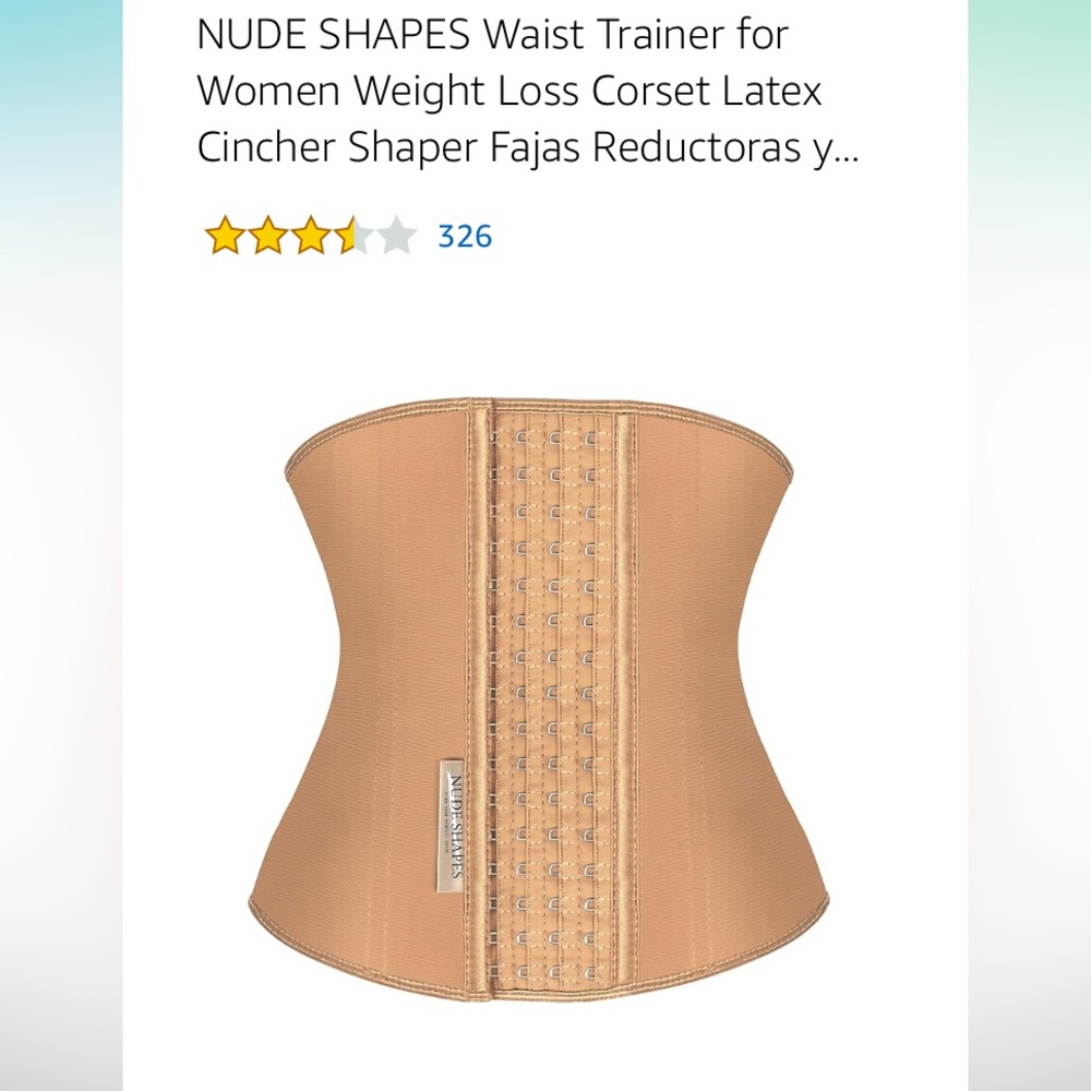 Nude Shapes Waist Trainer. NWT. Small. Tan color.